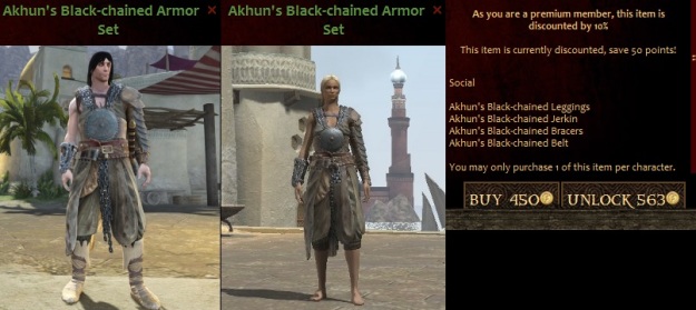 Akhun's Black-chained Armor Set